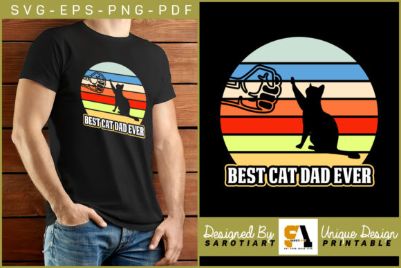 Cat Design- Best Cat Dad Ever Design Svg