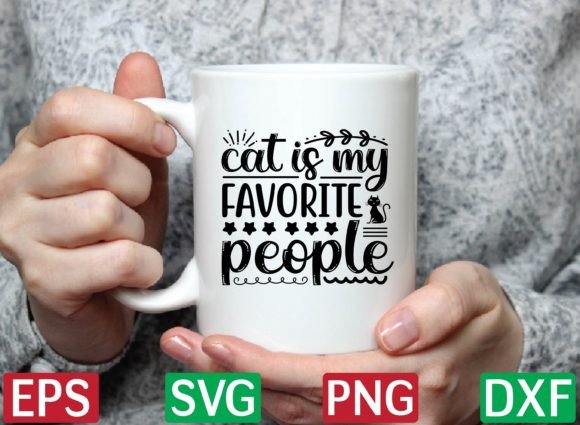 Cat is My Favorite People Svg Design