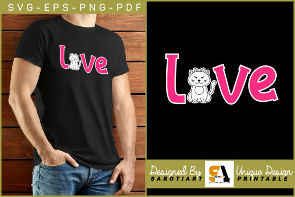 Cat Lover Design for Printable Svg