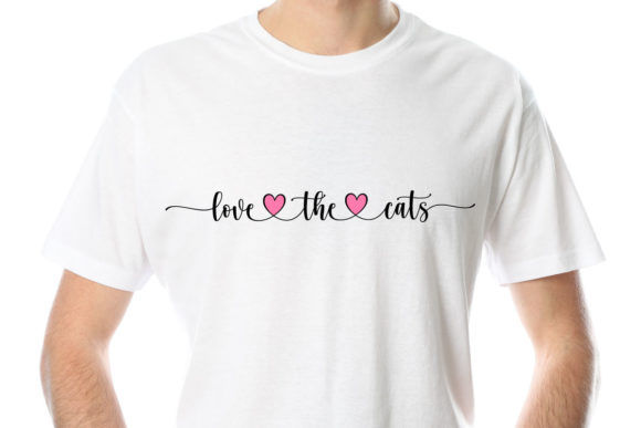 Love the Cats Phrase Modern Calligraphy