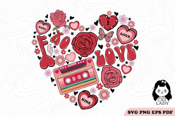 Love Valentine SVG PNG Sublimation