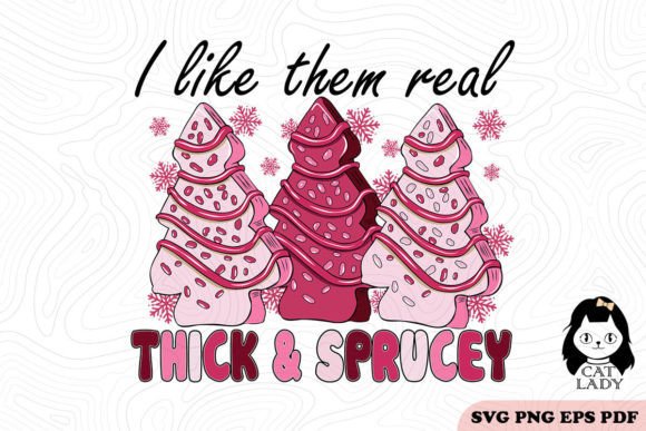 Pink Christmas Tree Cakes SVG PNG