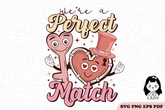 Retro Valentine Couple SVG Sublimation